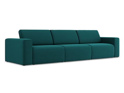 makamii Kalea 4-Sitzer Modulsofa in Blau - Modernes Designsofa aus Samt, modular, ohne Schlaffunktion, skandinavischer Japandi-Stil, Oeko-Tex Zertifiziert 314x103x80 cm, bis 350 kg belastbar makamii Kalea 4-Sitzer Modulsofa in Blau - Modernes Designsofa aus Samt, modular, ohne Schlaffunktion, skandinavischer Japandi-Stil, Oeko-Tex Zertifiziert 314x103x80 cm, bis 350 kg belastbar von makamii