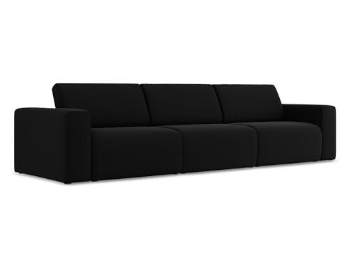 makamii Kalea 4-Sitzer Modulsofa in Schwarz - Modernes Designsofa aus Samt, modular, ohne Schlaffunktion, skandinavischer Japandi-Stil, Oeko-Tex Zertifiziert 314x103x80 cm, bis 350 kg belastbar makamii Kalea 4-Sitzer Modulsofa in Schwarz - Modernes Designsofa aus Samt, modular, ohne Schlaffunktion, skandinavischer Japandi-Stil, Oeko-Tex Zertifiziert 314x103x80 cm, bis 350 kg belastbar von makamii