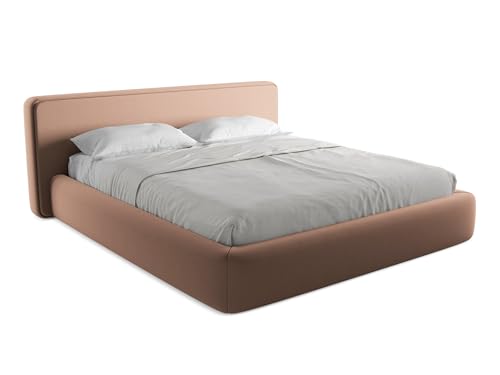 makamii Kiana Polsterbett mit Stauraum 180x200 cm in Pink - Doppelbett mit Lattenrost, gepolstertes Bettgestell mit Kopfteil für Schlafzimmer & Gästezimmer, Oeko-Tex Zertifiziert - aus Bouclé makamii Kiana Polsterbett mit Stauraum 180x200 cm in Pink - Doppelbett mit Lattenrost, gepolstertes Bettgestell mit Kopfteil für Schlafzimmer & Gästezimmer, Oeko-Tex Zertifiziert - aus Bouclé von makamii