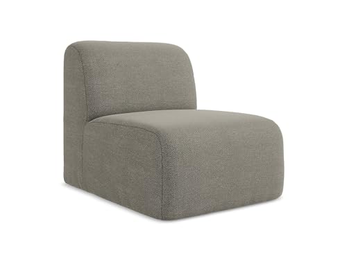 makamii Lani Sofa Mittelmodul in Grau - Modernes Sesselsmodul aus Bouclé, modular & kombinierbar, skandinavisches Design, Oeko-Tex Zertifiziert 70x94x75 cm, bis 150 kg belastbar makamii Lani Sofa Mittelmodul in Grau - Modernes Sesselsmodul aus Bouclé, modular & kombinierbar, skandinavisches Design, Oeko-Tex Zertifiziert 70x94x75 cm, bis 150 kg belastbar von makamii