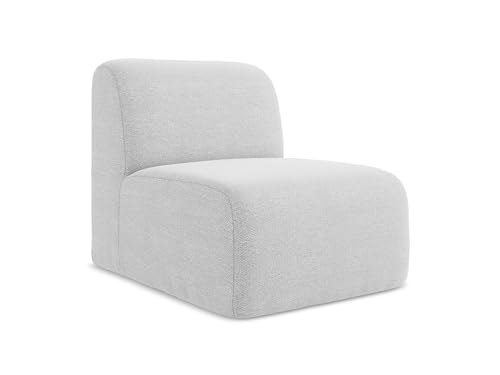 makamii Lani Sofa Mittelmodul in Grau - Modernes Sesselsmodul aus Bouclé, modular & kombinierbar, skandinavisches Design, Oeko-Tex Zertifiziert 70x94x75 cm, bis 150 kg belastbar makamii Lani Sofa Mittelmodul in Grau - Modernes Sesselsmodul aus Bouclé, modular & kombinierbar, skandinavisches Design, Oeko-Tex Zertifiziert 70x94x75 cm, bis 150 kg belastbar von makamii