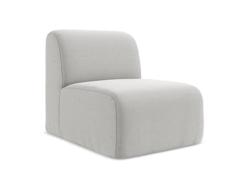 makamii Lani Sofa Mittelmodul in Grau - Modernes Sesselsmodul aus Samt, modular & kombinierbar, skandinavisches Design, Oeko-Tex Zertifiziert 70x94x75 cm, bis 150 kg belastbar makamii Lani Sofa Mittelmodul in Grau - Modernes Sesselsmodul aus Samt, modular & kombinierbar, skandinavisches Design, Oeko-Tex Zertifiziert 70x94x75 cm, bis 150 kg belastbar von makamii