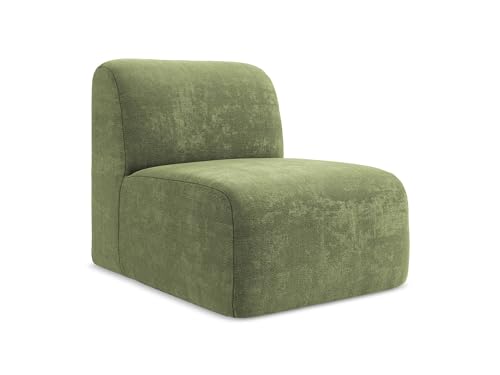 makamii Lani Sofa Mittelmodul in Grün - Modernes Sesselsmodul aus Chenille, modular & kombinierbar, skandinavisches Design, Oeko-Tex Zertifiziert 70x94x75 cm, bis 150 kg belastbar von makamii
