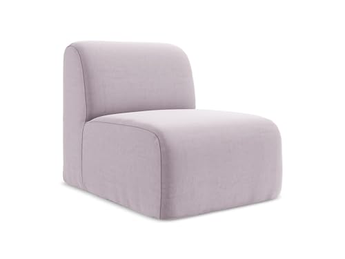 makamii Lani Sofa Mittelmodul in Violett - Modernes Sesselsmodul aus Samt, modular & kombinierbar, skandinavisches Design, Oeko-Tex Zertifiziert 70x94x75 cm, bis 150 kg belastbar von makamii