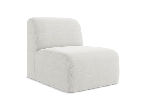 makamii Lani Sofa Mittelmodul in Weiß - Modernes Sesselsmodul aus Bouclé, modular & kombinierbar, skandinavisches Design, Oeko-Tex Zertifiziert 70x94x75 cm, bis 150 kg belastbar makamii Lani Sofa Mittelmodul in Weiß - Modernes Sesselsmodul aus Bouclé, modular & kombinierbar, skandinavisches Design, Oeko-Tex Zertifiziert 70x94x75 cm, bis 150 kg belastbar von makamii