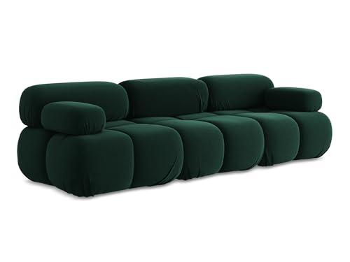 makamii Lokua 3-Sitzer Modulsofa in Grün - Modernes Designsofa aus Samt, modular, ohne Schlaffunktion, moderner Japandi-Stil, Oeko-Tex Zertifiziert 285x96x70 cm, bis 150 kg belastbar makamii Lokua 3-Sitzer Modulsofa in Grün - Modernes Designsofa aus Samt, modular, ohne Schlaffunktion, moderner Japandi-Stil, Oeko-Tex Zertifiziert 285x96x70 cm, bis 150 kg belastbar von makamii
