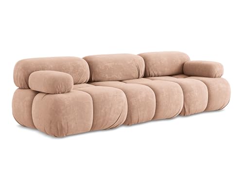 makamii Lokua 3-Sitzer Modulsofa in Pink - Modernes Designsofa aus Chenille, modular, ohne Schlaffunktion, moderner Japandi-Stil, Oeko-Tex Zertifiziert 285x96x70 cm, bis 150 kg belastbar makamii Lokua 3-Sitzer Modulsofa in Pink - Modernes Designsofa aus Chenille, modular, ohne Schlaffunktion, moderner Japandi-Stil, Oeko-Tex Zertifiziert 285x96x70 cm, bis 150 kg belastbar von makamii