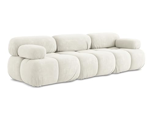 makamii Lokua 3-Sitzer Modulsofa in Weiß - Modernes Designsofa aus Chenille, modular, ohne Schlaffunktion, moderner Japandi-Stil, Oeko-Tex Zertifiziert 285x96x70 cm, bis 150 kg belastbar makamii Lokua 3-Sitzer Modulsofa in Weiß - Modernes Designsofa aus Chenille, modular, ohne Schlaffunktion, moderner Japandi-Stil, Oeko-Tex Zertifiziert 285x96x70 cm, bis 150 kg belastbar von makamii