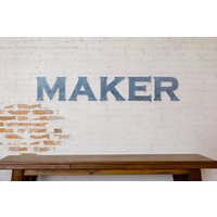 Metall Buchstaben - Haus Adresse Kinderzimmer Baby Name Familie Wand Kunst Personalisierte Buchstabe Dekor von makertable