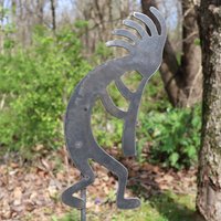 Versandfertig in 2 Tagen | Gartenstecker Aus Metall Kokopelli - Stahl Yard Art Marker Kostenloser Versand von makertable