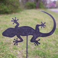 Gartenstecker Eidechse - Stahl Gecko Yard Art Marker Kostenloser Versand von makertable