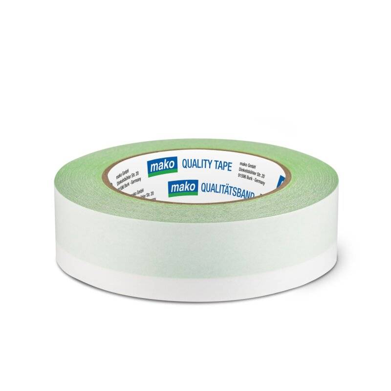 Duoband Klebeband KOMFORT doppelseitig klebend für Innen- und Außenbereich 35 mm x 25 m von mako GmbH