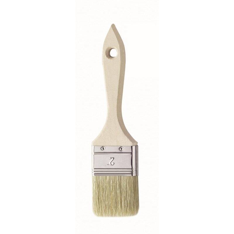 Flachpinsel BASIC synthetische helle Borstenmischung 35 mm x 12 mm von mako GmbH