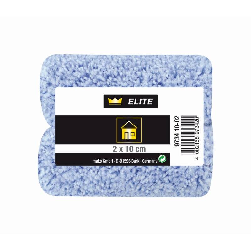 Heizkörper Ersatzwalzen ELITE blue-tex lösemittelbeständige Mikrofaser texturiert 10 cm - 2er-Pack von mako GmbH
