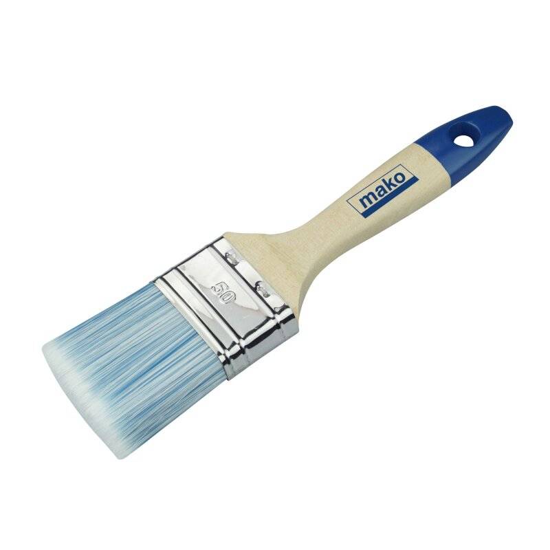 Lack Flachpinsel PREMIUM für alle Lacke blau-weiße all in one-Borste - 30 x 15 mm von mako GmbH