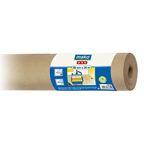 Maler Abdeckpapier Schutzpapier glatt 100% Altpapier 1 m x 20 m von mako GmbH