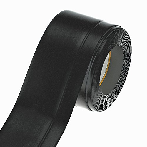 Weich Sockel Leiste selbstklebend Profil 45 x 15 mm 25m schwarz von mako GmbH