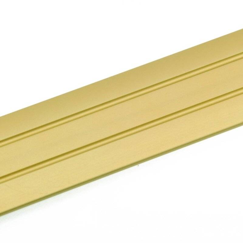 flexiCLIP Boden Übergangs- und Ausgleichsprofil aus Alu 90 x 3,8 cm gold eloxiert von mako GmbH