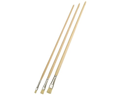 mako Pinselset Gussow-Pinsel 3er Set helle Borsten Nr. 4 8 12 malen streichen lackieren von mako GmbH