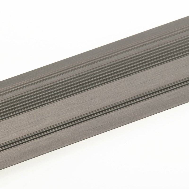 quickFIX Boden Rampenprofil zum Kleben aus Alu 100 x 4 x 0,8 cm Edelstahl Optik von mako GmbH