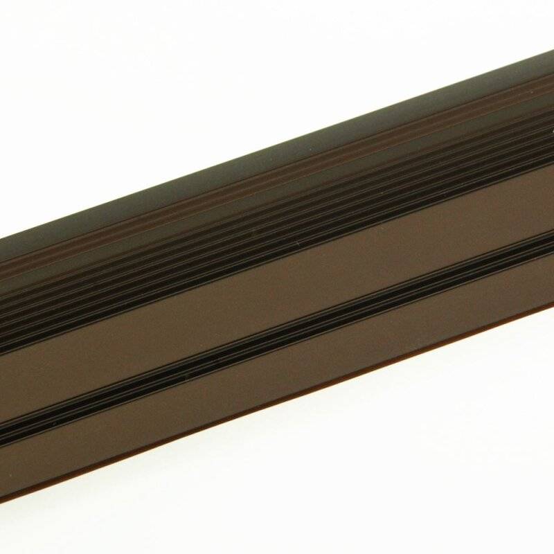 quickFIX Boden Rampenprofil zum Kleben aus Alu 100 x 4 x 0,8 cm bronze eloxiert von mako GmbH