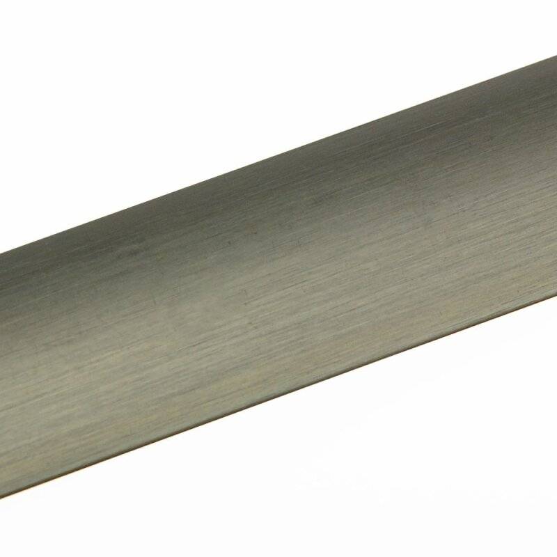 quickFIX Boden Übergangsprofil zum Kleben aus Alu 100 x 3 cm Edelstahl Optik von mako GmbH