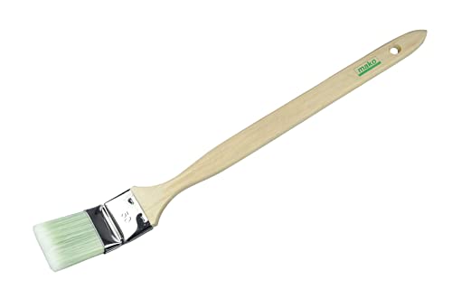 mako PREMIUM Lasur-Heizkörperpinsel 50/60mm, Grün-weiße all for wood-Borste (1, 60mm) von mako