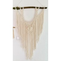 Makramee Wandbehang "Boho Big" Groß Bohemian Wanddeko Wohnzimmer Schlafzimmer Naturmaterialien Beige Frühling Handmade Wallhanging Makramee Wandbehang "Boho Big" Groß Bohemian Wanddeko Wohnzimmer Schlafzimmer Naturmaterialien Beige Frühling Handmade Wallhanging von makramood