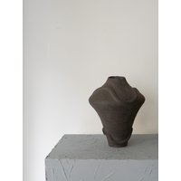 Handgemachte Keramikvase |Schwarze | Home Decor Vase Keramikgefäß Einzigartige Abstrakte von makuceramic