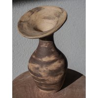 Keramikgefäß | Handgemachte Keramik Vase Strukturierte Design Skandinavisch Moderne Dekor von makuceramic