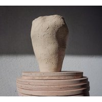 Keramikgefäß | Handgemachte Keramik Vase Strukturierte Design Skandinavisch Moderne Dekor von makuceramic