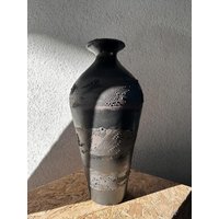 Schwarze Keramik Vase | Handgefertigte Design Wohnkultur Keramikgefäß Einzigartige Ikebana Blumenvase Schwarze Keramik Vase | Handgefertigte Design Wohnkultur Keramikgefäß Einzigartige Ikebana Blumenvase von makuceramic