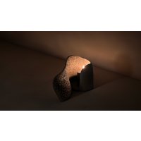 Schwarzer Keramik Kerzenhalter | Schwarze Vase Strukturierter Skulpturaler von makuceramic