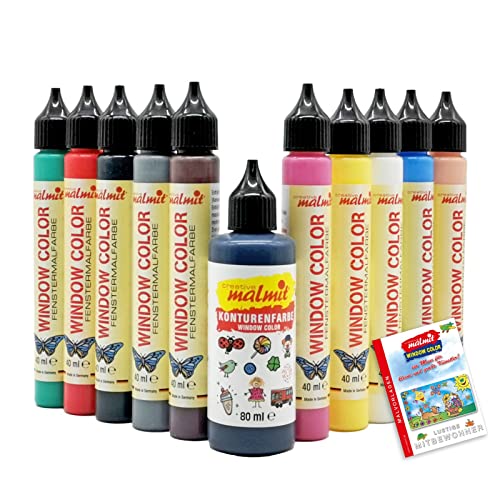 malmit Window Color Pen Nr.1 Set 11 Fenstermalfarben 40ml Fensterfarben Malfarben malmit Window Color Pen Nr.1 Set 11 Fenstermalfarben 40ml Fensterfarben Malfarben von malmit