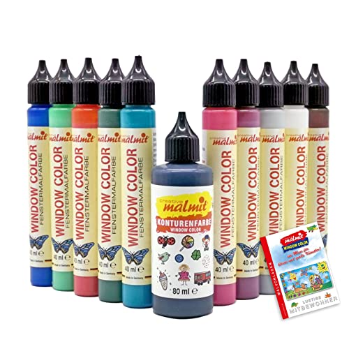 malmit Window Color Pen Nr.3 Set 11 Fenstermalfarben 40ml Fensterfarben Malfarben malmit Window Color Pen Nr.3 Set 11 Fenstermalfarben 40ml Fensterfarben Malfarben von malmit