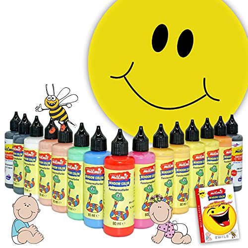 malmit Window Color Smiley Set 15 Fenstermalfarben Fensterfarben Malfarben Fensterbild malmit Window Color Smiley Set 15 Fenstermalfarben Fensterfarben Malfarben Fensterbild von malmit