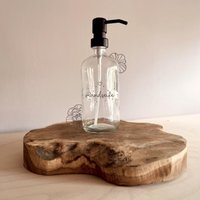 Seifenspender Glas | Pumpspender Handseife Bad Badezimmer Küche Glasspender Klarglas Seife Spruch Punkte Herz Dosierer Handseifenspender Seifenspender Glas | Pumpspender Handseife Bad Badezimmer Küche Glasspender Klarglas Seife Spruch Punkte Herz Dosierer Handseifenspender von maloOoGeschenke