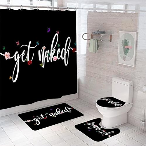 Badematten & Badteppiche Set 3 Teilig Badezimmerteppich Waschbar Badematte rutschfest,Wc Vorleger Mit Ausschnitt Und Badematte, Badvorleger Toilette Teppich 50×80Cm Schwarz Badematten & Badteppiche Set 3 Teilig Badezimmerteppich Waschbar Badematte rutschfest,Wc Vorleger Mit Ausschnitt Und Badematte, Badvorleger Toilette Teppich 50×80Cm Schwarz von malxlaw