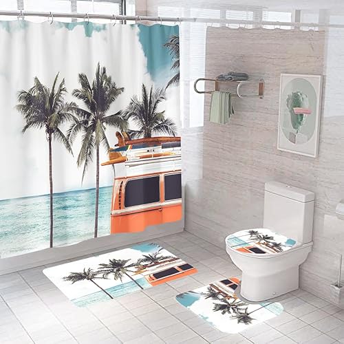 Badgarnitur 3 Teilig Badezimmerteppich Waschbar Badematte rutschfest,Wc Vorleger Mit Ausschnitt Und Badematte, Badvorleger Toilette Teppich 45X75Cm Kokosbaum Badgarnitur 3 Teilig Badezimmerteppich Waschbar Badematte rutschfest,Wc Vorleger Mit Ausschnitt Und Badematte, Badvorleger Toilette Teppich 45X75Cm Kokosbaum von malxlaw