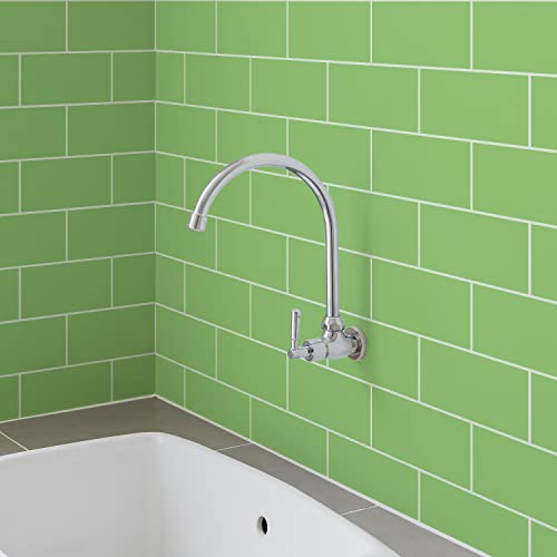 Fliesenaufkleber Apfelgrün Klebefliesen Küche Pvc Klebefliesen Küche,Wasserfest Fliesenaufkleber Bad,Küchenrückwand Selbstklebend Leicht Zu Schrubben 54 PC(10x20cm) von malxlaw