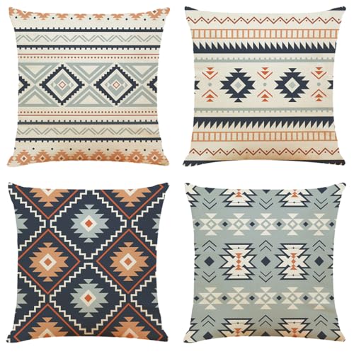Kissenbezug 40X40 Böhmischer Stil Dekokissen Sofakissen Leinen Zierkissenbezug Mit Unsichtbarer Reißverschluss,Waschbare Langlebig Outdoor Kissen,Deko Kissenhüllen Wohnzimmer Kissenbezug 40X40 Böhmischer Stil Dekokissen Sofakissen Leinen Zierkissenbezug Mit Unsichtbarer Reißverschluss,Waschbare Langlebig Outdoor Kissen,Deko Kissenhüllen Wohnzimmer von malxlaw