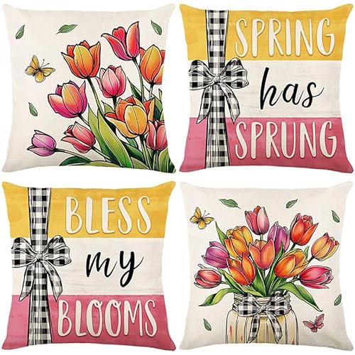 Kissenbezug 40X40 Tulpen Dekokissen Sofakissen Leinen Zierkissenbezug Mit Unsichtbarer Reißverschluss,Waschbare Langlebig Outdoor Kissen,Deko Kissenhüllen Wohnzimmer Kissenbezug 40X40 Tulpen Dekokissen Sofakissen Leinen Zierkissenbezug Mit Unsichtbarer Reißverschluss,Waschbare Langlebig Outdoor Kissen,Deko Kissenhüllen Wohnzimmer von malxlaw