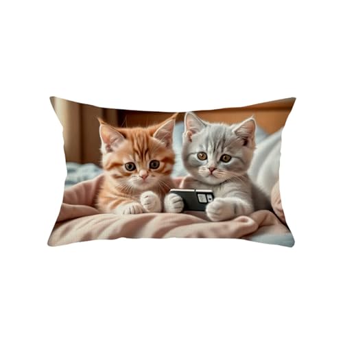 Kissenbezug 50x70 Goldene Wälder Dekokissen Sofakissen Kurzer Plüsch Zierkissenbezug Mit Unsichtbarer Reißverschluss,Waschbare Langlebig Outdoor Kissen,Deko Kissenhüllen Wohnzimmer von malxlaw