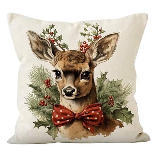 Kissenbezug 60X60 Hirsch Outdoor Kissen Mit Unsichtbarer Reißverschluss,Leinen Sofakissen Dekokissen Waschbare Langlebig Kopfkissenbezug,Zierkissen & -Hüllen Kissenbezug 60X60 Hirsch Outdoor Kissen Mit Unsichtbarer Reißverschluss,Leinen Sofakissen Dekokissen Waschbare Langlebig Kopfkissenbezug,Zierkissen & -Hüllen von malxlaw