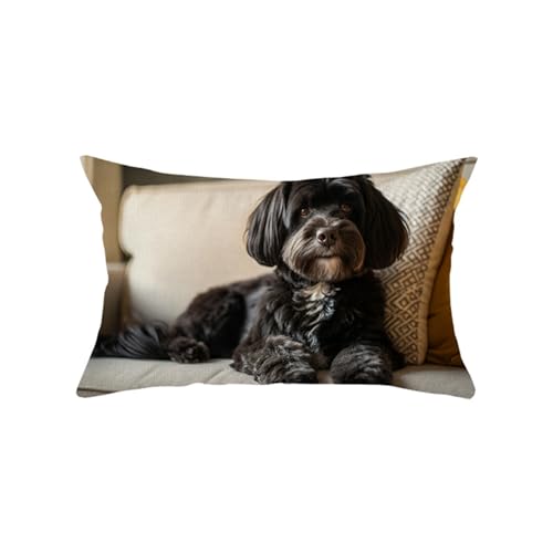 Kissenhülle 30X50 Bunter Baum Dekokissen Sofakissen Kurzer Plüsch Zierkissenbezug Mit Unsichtbarer Reißverschluss,Waschbare Langlebig Outdoor Kissen,Deko Kissenhüllen Wohnzimmer von malxlaw