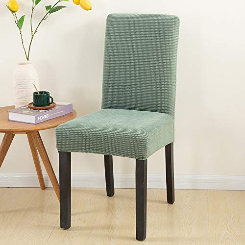 Stuhlhussen 2er Set Grün Stretch Hussen Für Stühle, Abnehmbarer Waschbarer Stuhlüberzüge,Stuhlbezug Für Haus, Küche, Esszimmerstühle,Esszimmer Stühle von malxlaw