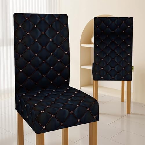 Stuhlhussen Luxus Schwarz Stuhlhussen Schwingstühle,Universal Stretch Stuhlbezug,Waschbarer Esszimmer Stühle, Abnehmbarer Stuhlüberzüge Für Schlafzimmer, Wohnzimmer von malxlaw