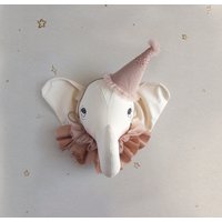 Gefüllter Elefanten Kopf Wandhalter Safari Kinderzimmer Dekor Gefüllter Elefanten Kopf Wandhalter Safari Kinderzimmer Dekor von mamadesignsforyou