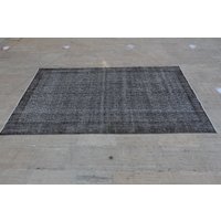 Design Grauer Dekorativer Wohnzimmer Teppich Vintage Oushak Bio-Wolle Kurzflor Wolle Auf Baumwolle Boden 9'1"x5' Füße 278x153 cm von mamcanart