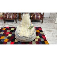 Sitzsack Hocker Handgemachte Dekorative Boden Sitz Pouf Sessel Spielzimmer Wohnzimmer Outdoor von mamcanart